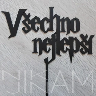 Dortový zápich Všechno nejlepší Harry Potter